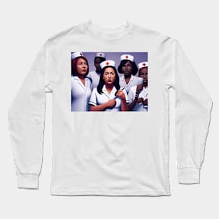 Protesting nurses Long Sleeve T-Shirt